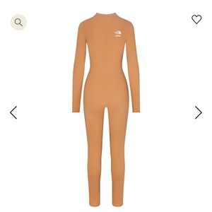 SKIMS X The North Face Collection Refina Bodysuit in color OCHRE